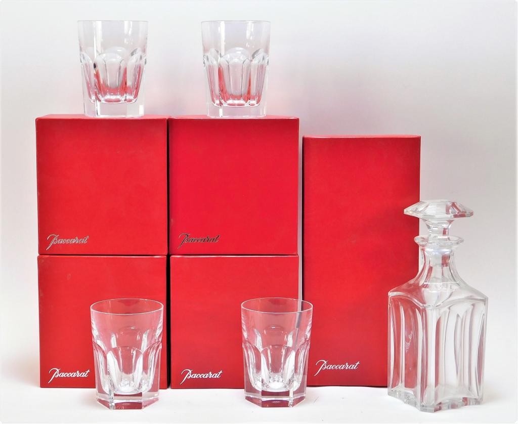 Baccarat Harcourt Decanter Liquor Rock Glass Set (1 of 5)