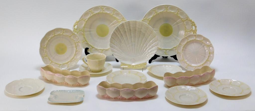 31PC Irish Belleek Nautilus Basket Weave Porcelain (1 of 10)