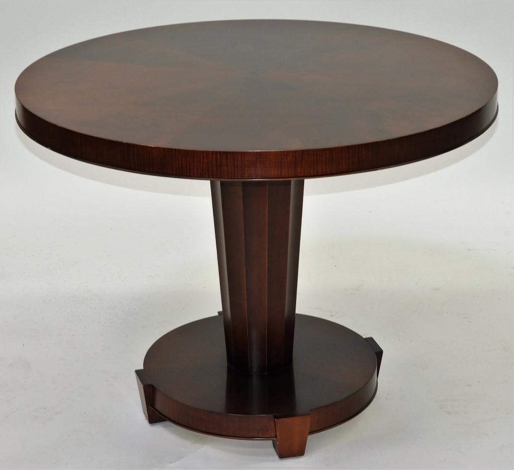 Baker Furniture MCM Round Mahogany Dining Table (1 of 5)