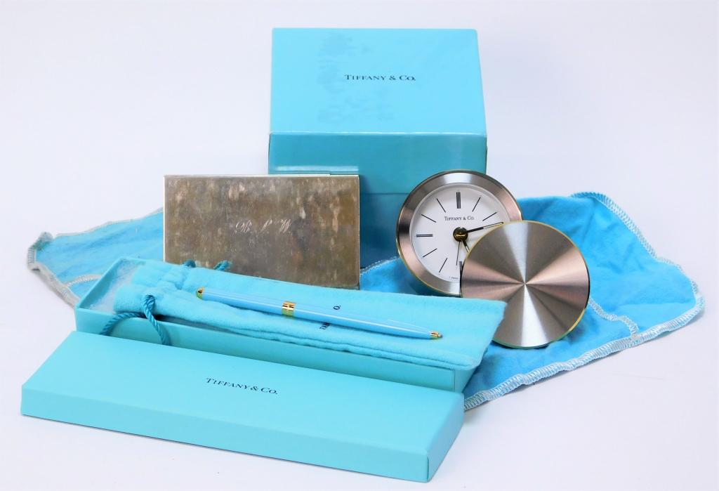 Estate Tiffany & Co Pen Clock Business Card Holder (1 of 8)
