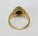 14K Gold Emerald & Diamond Lady's Cocktail Ring - 3