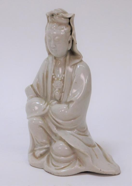 18th Century Chinese Blanc De Chine Buddha Figure (1 of 5)