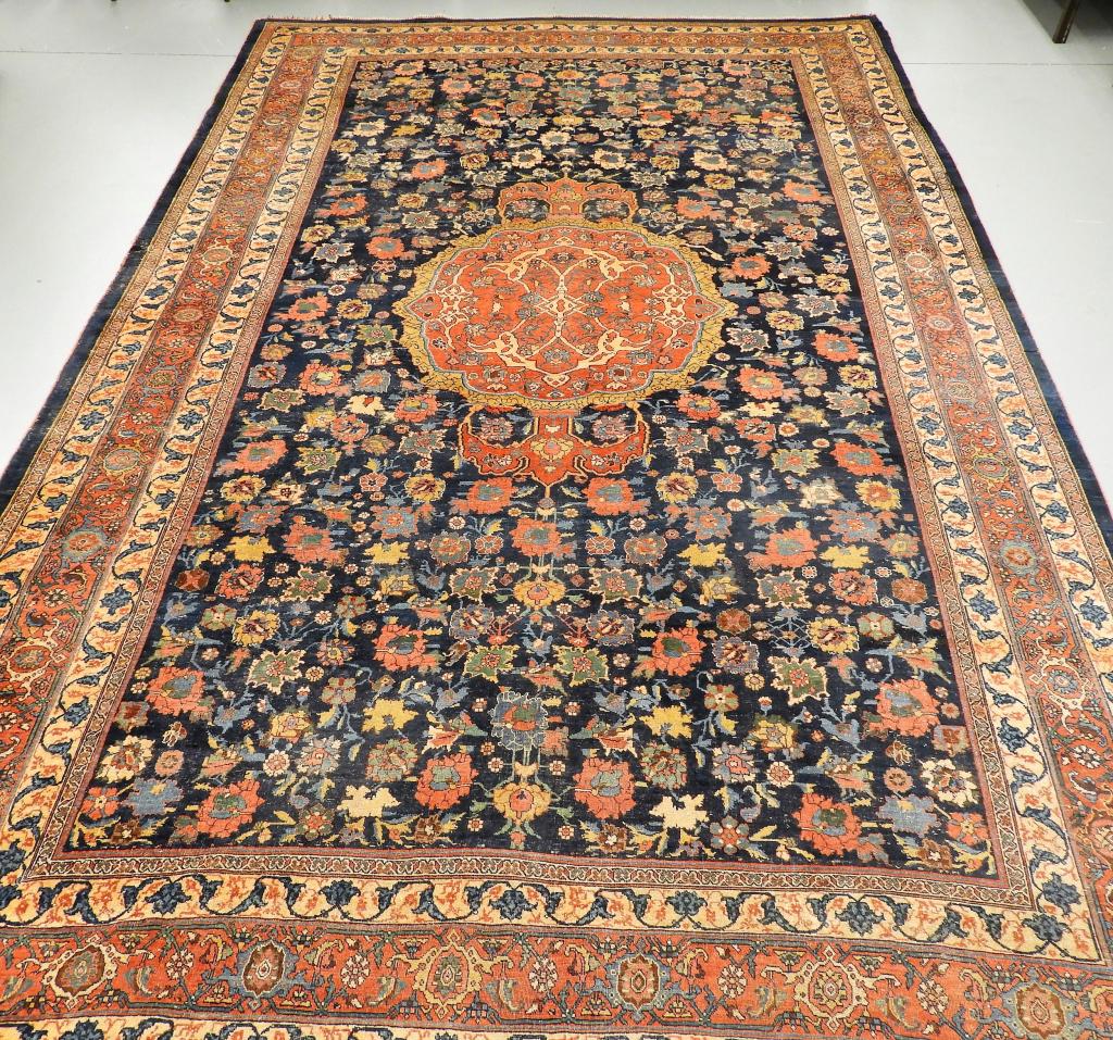 C.1900 Antique Persian Bidjar Oriental Carpet Rug (1 of 11)