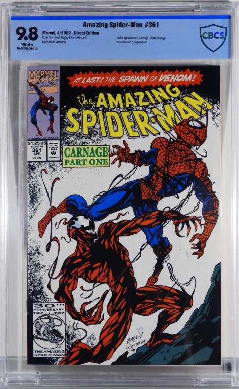 Marvel Comics Amazing Spider-Man #361 CBCS 9.8 (1 of 2)