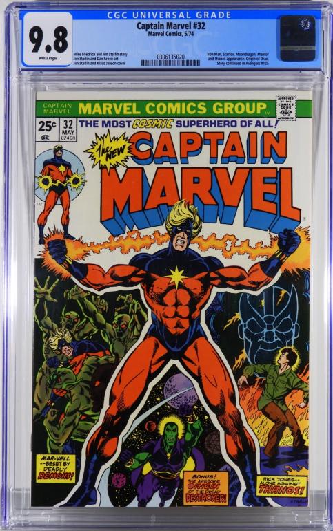 Marvel Comics Captain Marvel #32 CGC 9.8 (1 of 2)
