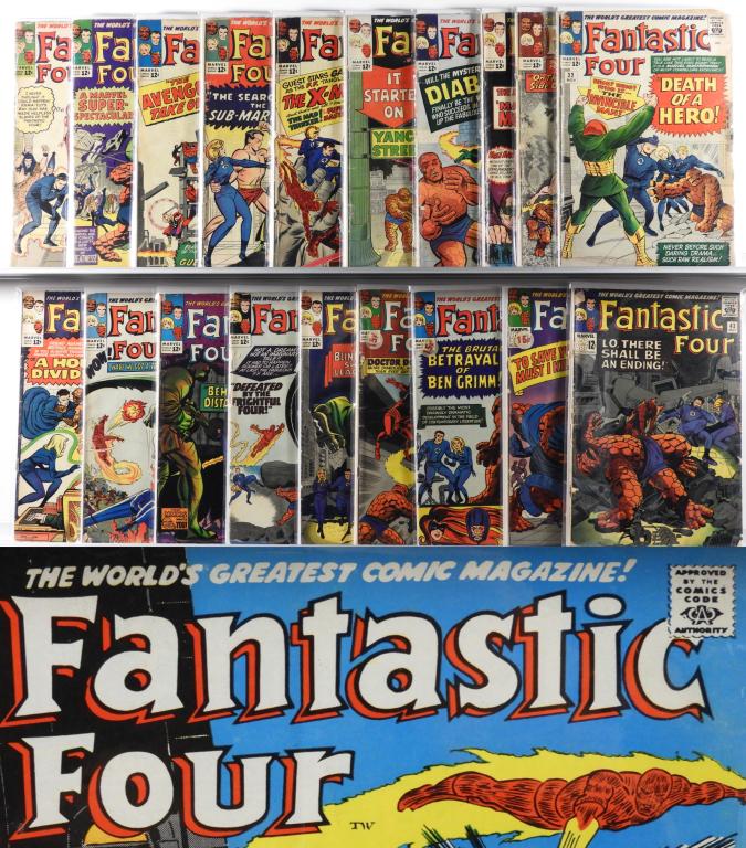 77PC Marvel Comics Fantastic Four #19-#112 Group (1 of 9)