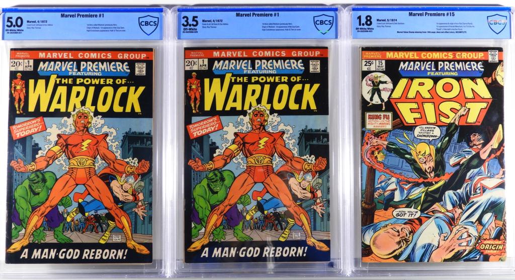 3 Marvel Comics Marvel Premiere #1 #15 CBCS Group (1 of 2)
