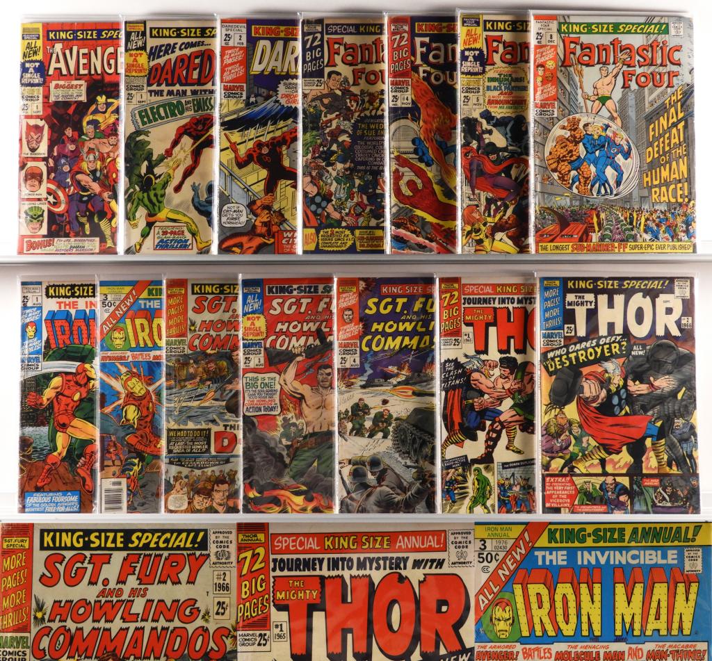 14 Marvel Comics Silver Age King Size Annual Group (1 of 3)
