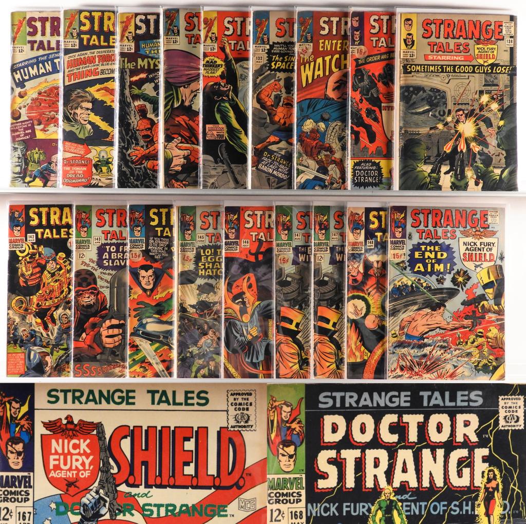 28PC Marvel Comics Strange Tales #121-#168 Group (1 of 5)