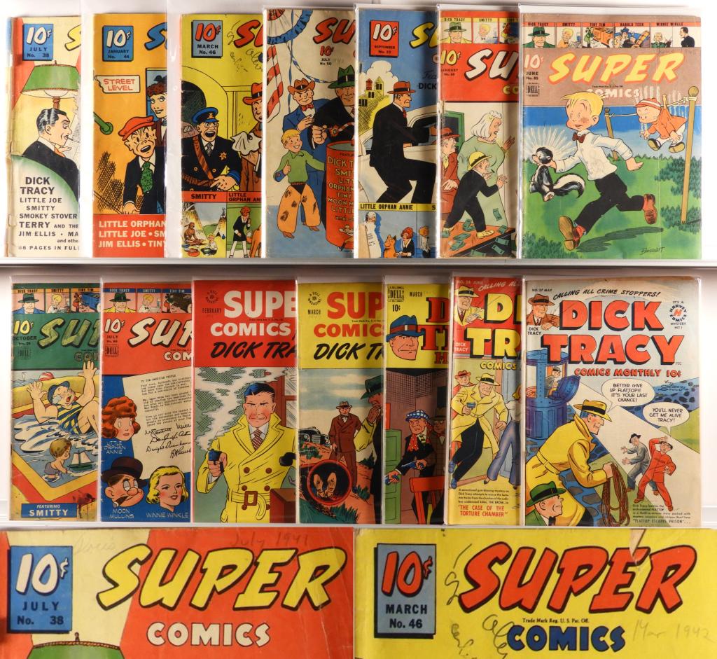 14PC Super Comics Dick Tracy Golden Age Group (1 of 4)