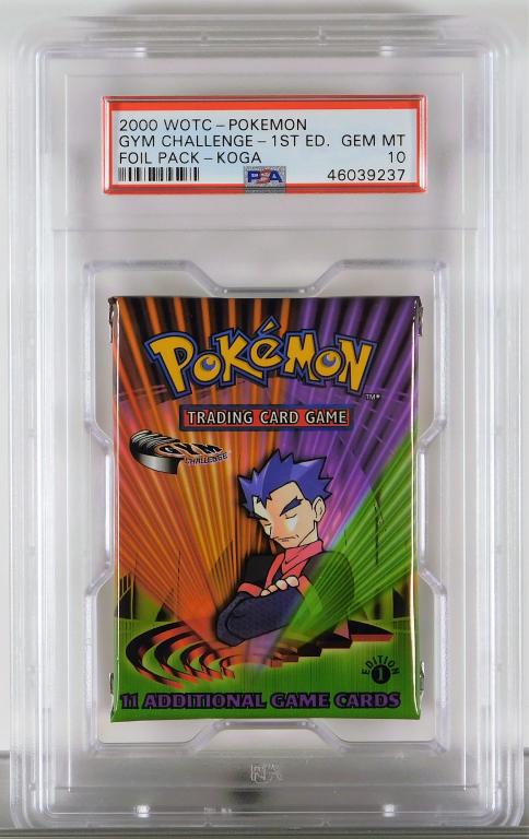 Pokemon Gym Challenge 1st Ed Koga Foil Pack PSA 10 (1 of 2)