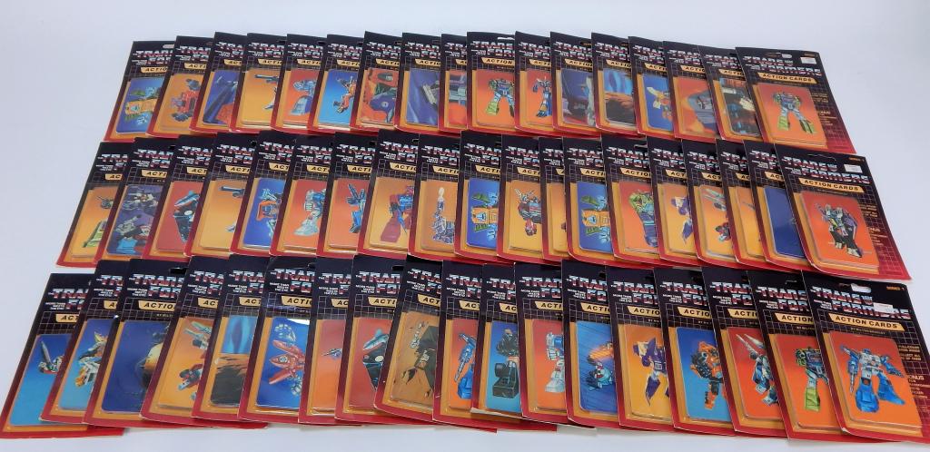 54PC Milton Bradley Transformers G1 Action Cards (1 of 8)