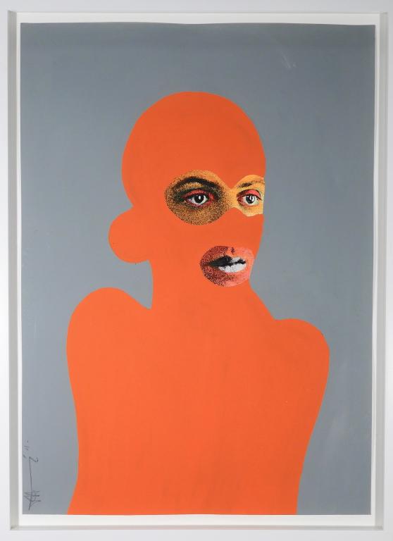 Paul Insect Chap Urban Art Acrylic Painting: Paul Insect United Kingdom b.1971 Chap, 2011, acrylic on paper. Paul Insect received international notoriety in the contemporary and urban art scene after his 2007 solo show "Bullion" at Lazarides Gal