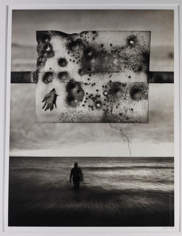Jerry Uelsmann Platinum Portfolio Photograph: Jerry Norman Uelsmann Michigan b.1934 Untitled (Metal Plate), from the Platinum Portfolio, silver gelatin print, edition 25 of 25, 1990. Uelsmann is famed for his ability to work with darkroom effects