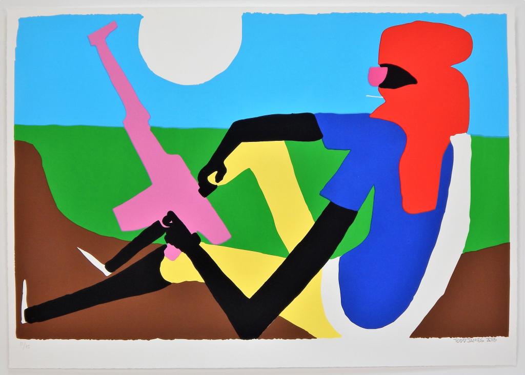 Todd James Come Sail Away Screenprint: Todd James New York 1969 Come Sail Away, 2013, 9-color screenprint on Arches paper. Signed and dated "Todd James 2013" lower right, editioned "51/75" lower left. Paper 19 1/4" x 27 1/2",Screenprint on