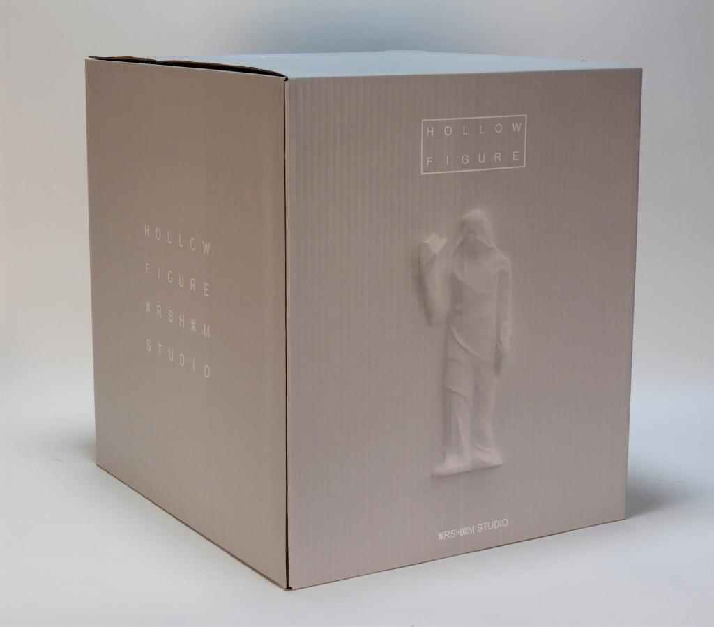 Daniel Arsham Hollow Figure Resin Sculpture: Daniel Arsham Ohio b.1980 Hollow Figure, 2018, resin sculpture, edition 99 of 500. Holographic sticker with edition number "099/500". 11" x 12 1/4" x 12 1/2",Resin From a private Bedford, New Hampshir