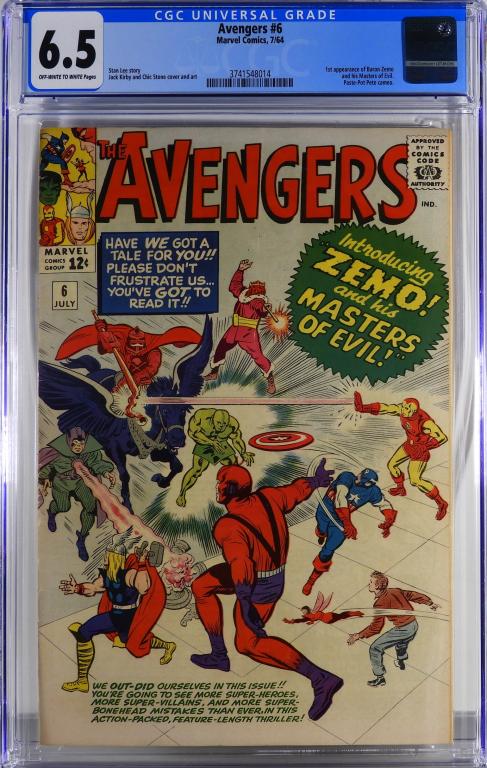 Marvel Comics Avengers #6 CGC 6.5 (1 of 2)
