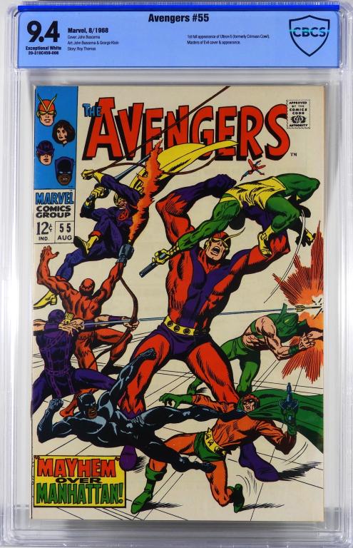 Marvel Comics Avengers #55 CBCS 9.4 (1 of 2)