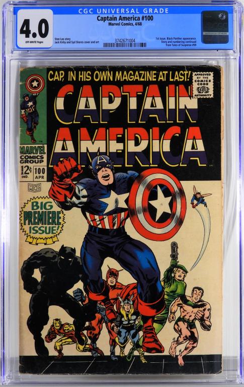 Marvel Comics Captain America #100 CGC 4.0 (1 of 2)