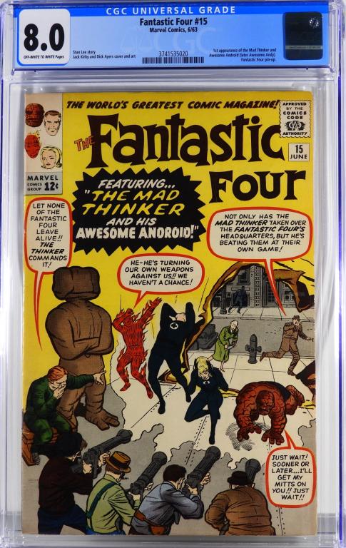 Marvel Comics Fantastic Four #15 CGC 8.0 (1 of 2)