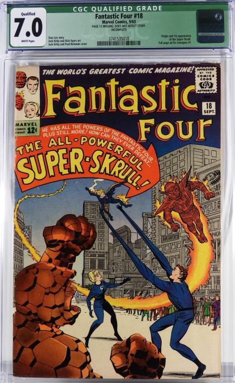 Marvel Comics Fantastic Four #18 CGC 7.0 (1 of 2)