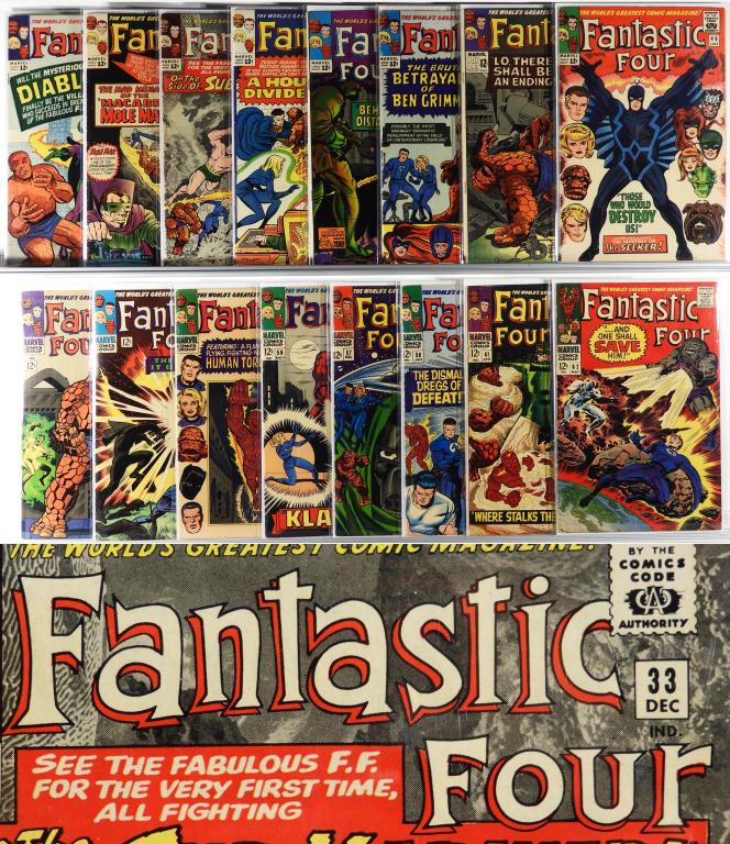 22PC Marvel Comics Fantastic Four #30-#73 Group (1 of 4)
