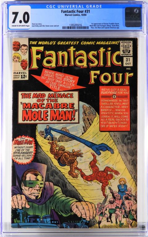 Marvel Comics Fantastic Four #31 CGC 7.0 (1 of 2)