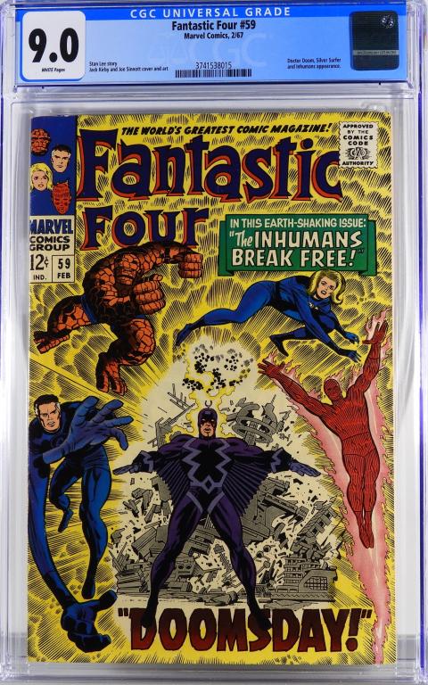 Marvel Comics Fantastic Four #59 CGC 9.0 (1 of 2)
