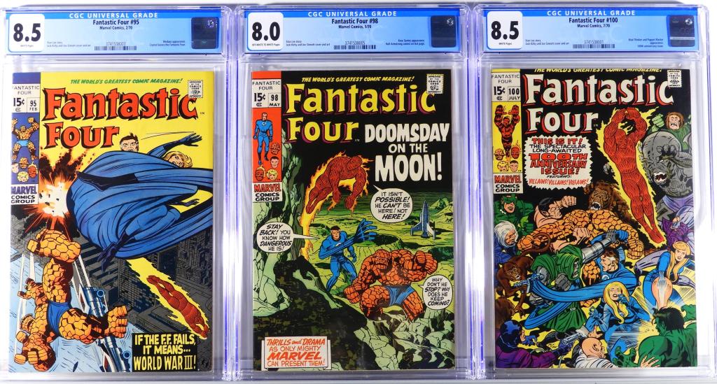 Marvel Comics Fantastic Four #95 #98 #100 CGC 8.5 (1 of 5)