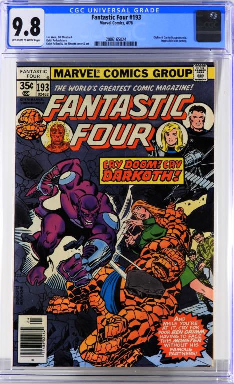 Marvel Comics Fantastic Four #193 CGC 9.8 (1 of 2)