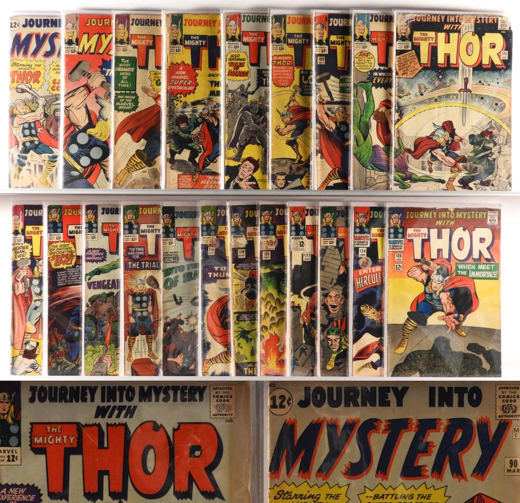 21 Marvel Comics Journey Into Mystery #90-#125 Lot (1 of 4)