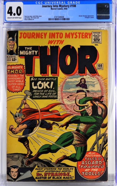 Marvel Comics Journey Into Mystery #108 CGC 4.0 (1 of 2)