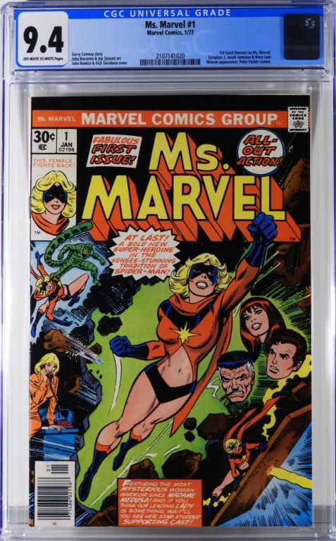 Marvel Comics Ms. Marvel #1 CGC 9.4 (1 of 2)