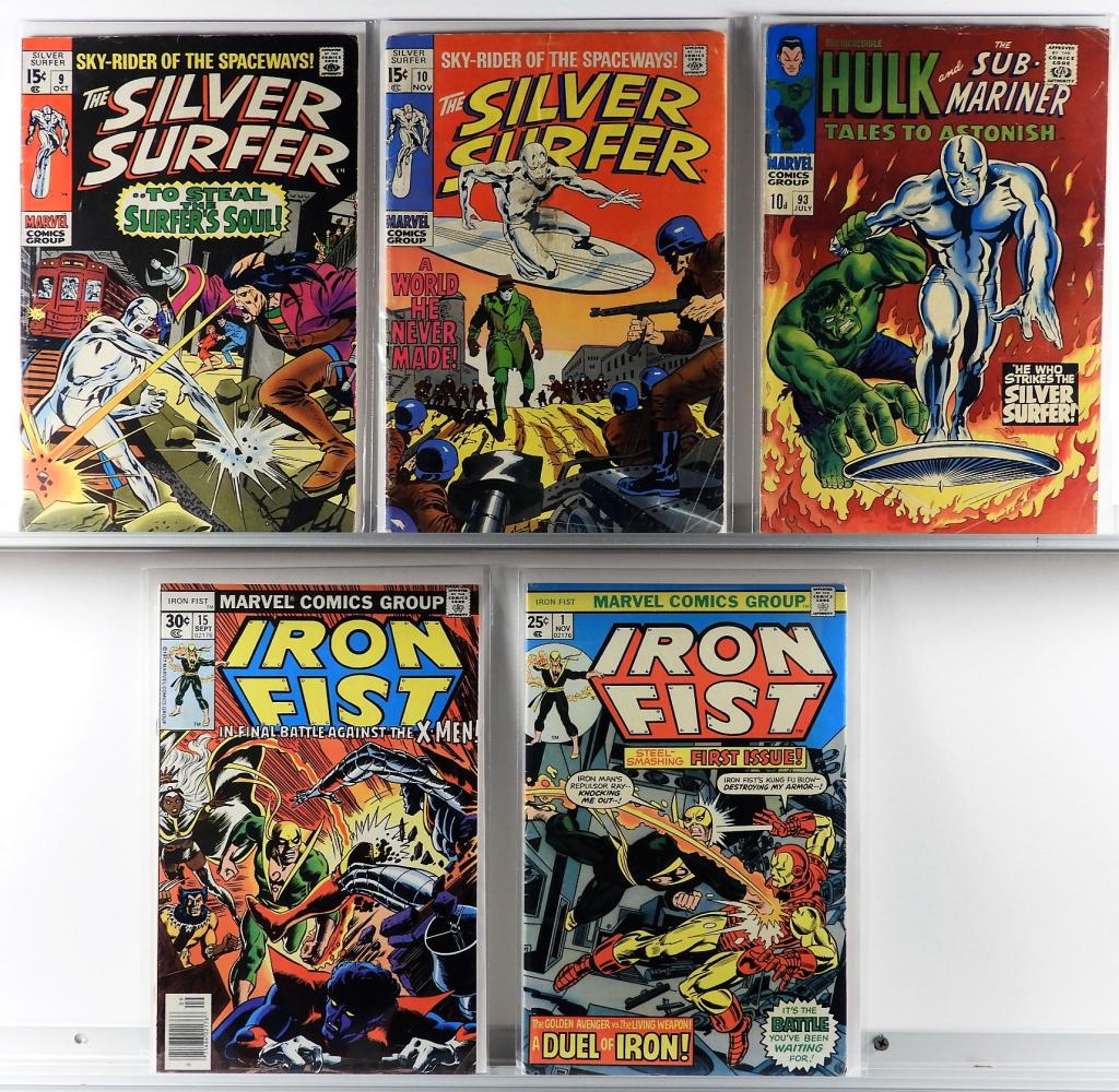 5 Marvel Comics Silver Surfer Iron Fist TTA Group (1 of 1)