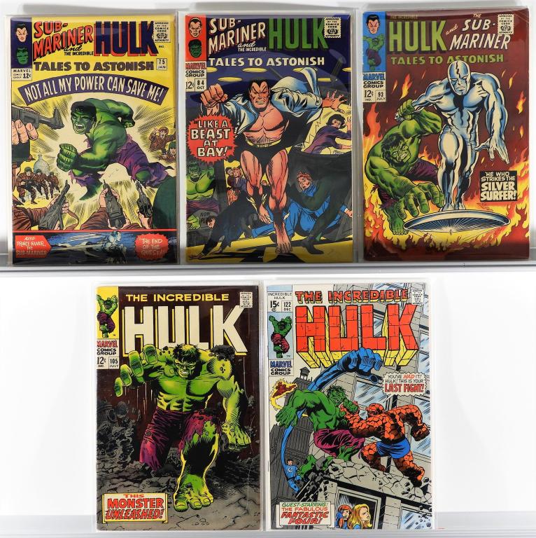 5 Marvel Comics Tales to Astonish Hulk #75-#122 (1 of 4)
