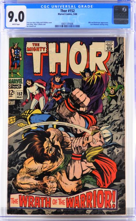 Marvel Comics Thor #152 CGC 9.0 (1 of 2)