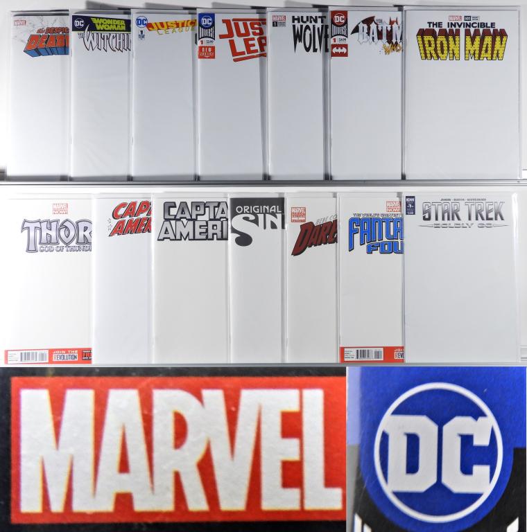 23PC DC Marvel Comics Blank Variant Sketch Books (1 of 3)
