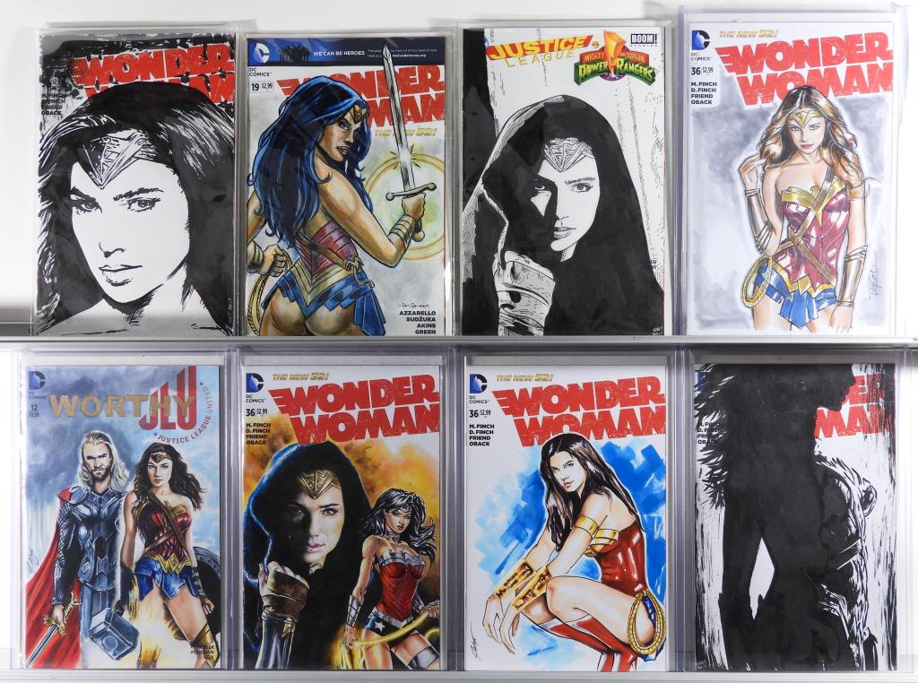 8PC DC Comics Wonder Woman Sketch Cover Collection (1 of 5)