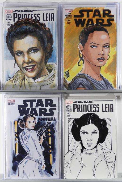 4PC Marvel Comics Star Wars Sketch Cover Group (1 of 3)