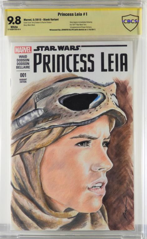 Marvel Star Wars Jennifer Allyn Rey Skywalker Art (1 of 2)