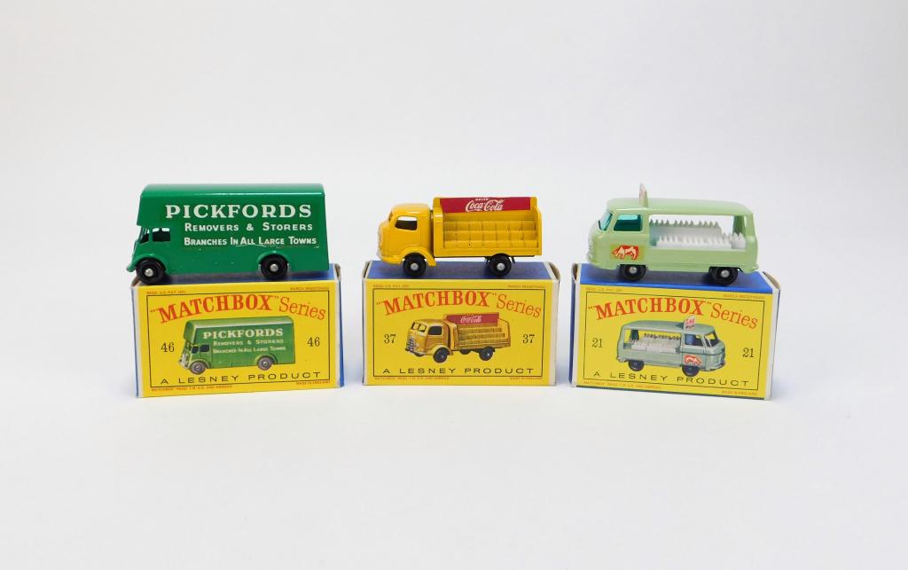 3PC Lesney Matchbox Pickfords Coca-Cola Milk Truck (1 of 7)