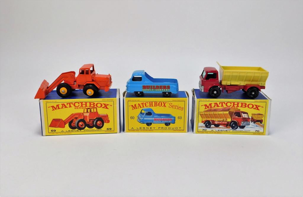 3PC Lesney Matchbox Grit Truck Track Pick-Up Group (1 of 6)