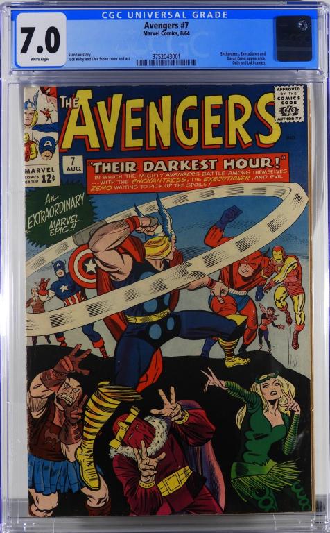 Marvel Comics Avengers #7 CGC 7.0 (1 of 2)