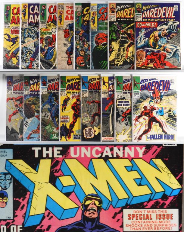 36PC Marvel Comics Captain America Daredevil X-Men (1 of 6)
