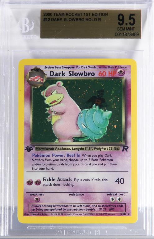 Pokemon Team Rocket 1st Ed. Dark Slowbro BGS 9.5 (1 of 2)