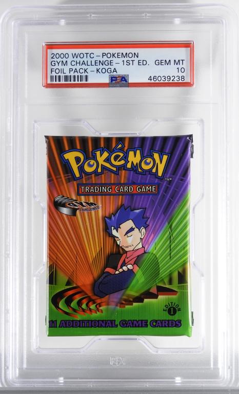 2000 Pokemon Gym Challenge 1st Ed Foil Pack PSA 10 (1 of 2)