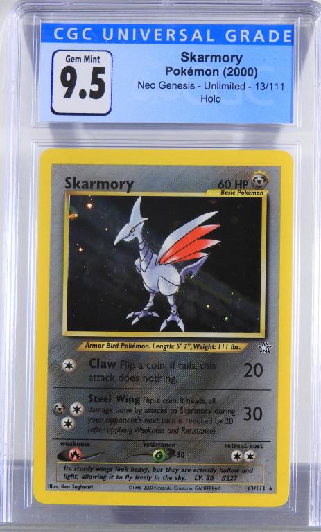 2000 Pokemon Neo Genesis Unl. Skarmory CGC 9.5 (1 of 2)