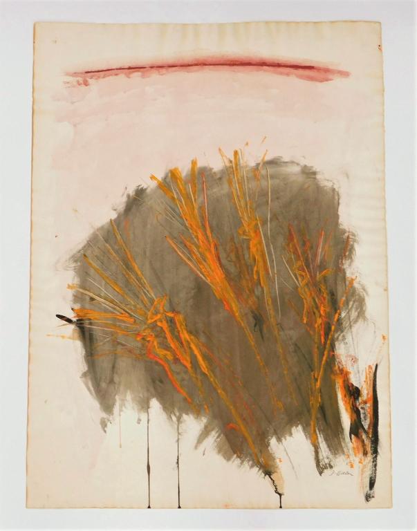Dorothy Heller Abstract Wheat Painting (1 of 5)