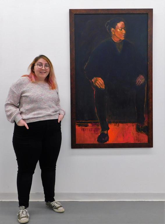 Cynthia Mitchell Scott Woman Portrait Painting (1 of 10)