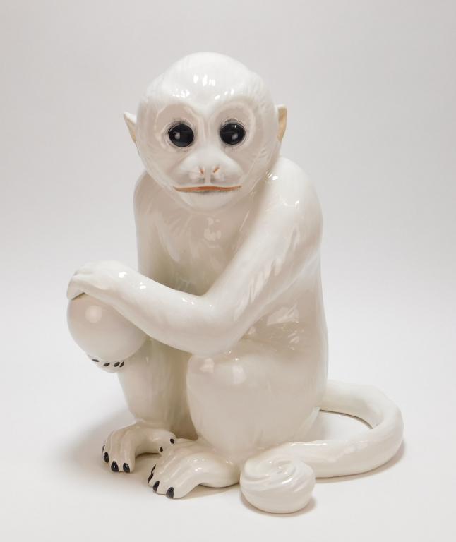 LG Italian Porcelain Monkey Sculpture (1 of 7)